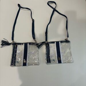 Clear and Navy LA Dodgers Crossbody Bag